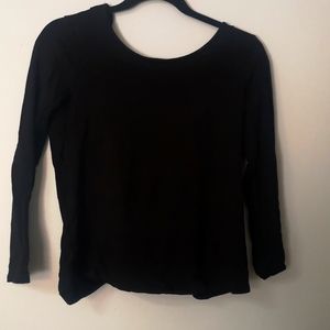 Open back long sleeve top